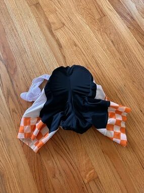 Castelli Orange, Black & White Cycling Bib Short - Small